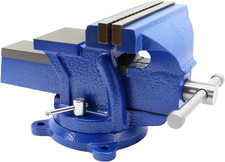 6 Inch Heavy Duty Cast Iron Bench Vise, 360° Swivel Lock Base picture