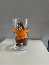 Vtg 80s A&W Root Beer Glass Rooty Bear 16 Oz picture