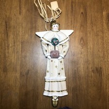 Cynthia Madrid Folk Art Angel 13” Wall Hanging Ballerina Topiary Christmas picture