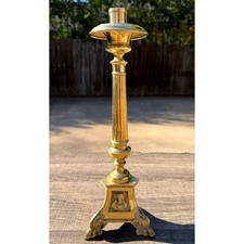 Antique Church Altar Brass Mary Joseph Jesus 12