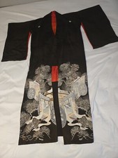 2 Rare Japanese Silk kimonos. 1800's in Good Condition picture