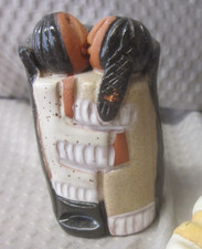 Keena Mohawk Handcrafted Native American Indian Couple Embracing Figurine Signed picture