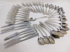 B8 - Oneida Silver Co. OHS478 Stainless Flatware 18/10  42pc Lot picture