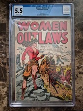 Women Outlaws #2 CGC 5.5 1948 Rare Golden Age GGA picture