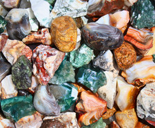 Agate Mix - Rough Rocks for Tumbling - Bulk Wholesale options picture