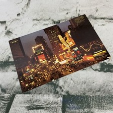 Collectible Vintage Postcard Times Square At Night New York City New York picture