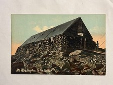 Vintage Postcard Mt Mount Washington Summit Tip Top House New Hampshire NH picture