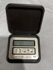 Vintage Maruman Trip Dual Date Alarm Clock Rare Working picture