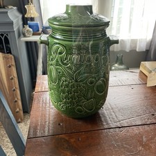 Vintage West Germany Rumtopf Scheurich Keramik 13.5 Jar with Lid picture