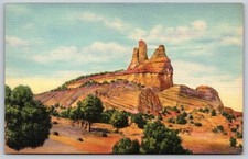 Navajo Church Rock Gallup New Mexico Curteich Postcard PC247 picture