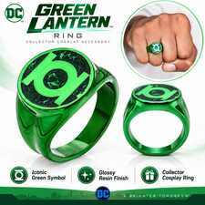 Green Lantern Inspired Ring Cosplay Costume Accessory Collector Gift Jewelry picture