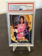 1994 SIGNED Kimberly Amy Jo Johnson Pink Power Rangers Ranger PSA Auto Kimberly picture