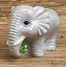 Elephant Tiki Mug Light Gray Glazed Ceramic Cup 7