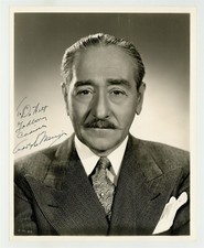 Adolphe Menjou 1940 Signed w/Inscription Photo 8x10 Portrait Silent Film Actor  picture