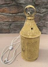 WONDERFUL Artisan Made PUNCHED TIN LANTERN 15