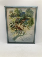 Mother Poem Framed Print Art Motto Style Bridge 8” X 10” picture