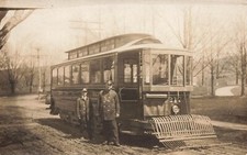 LP26  Binghamton New York Streetcar Glenwood #217 RPPC  Postcard picture