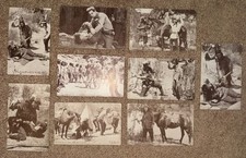 1920s-30s Exhibit Supply W412 Western Cowboy Arcade Cards Lot of 10 Ted Wells picture
