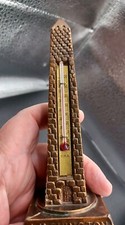 Vintage Washington D.C Monument Metal 3D Standing Thermometer picture