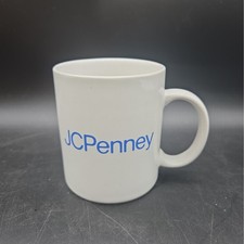 Vintage JCPenney Coffee Mug 1913 Ford Model T Delivery Van Truck Blue White... picture