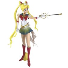 9 Inch Super Sailor Moon Tsukino Usagi w/Wand Action Figure Toy Model Statue NEW picture