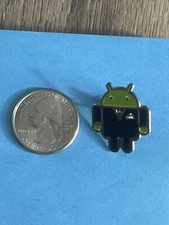 Google Android Pin Badge Black Tuxedo picture