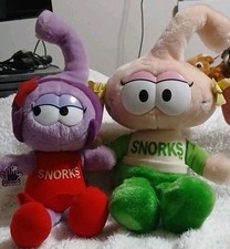 80s Cartoons Vintage 1983 Snorks Plush Lot Casey & Daffney Applause/Seaway HTF  picture