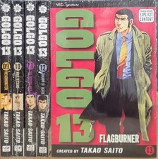 Golgo 13 Manga Lot Vol 9-13 English, VIZ Media, Takao Saito, Brand New Sealed  picture