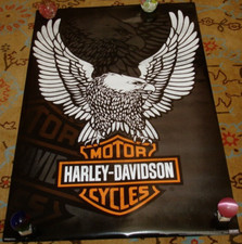 BIG 36X24 HARLEY DAVIDSON MOTOR CYCLES 2012 PROMO POSTER bar & shield Eagle Logo picture