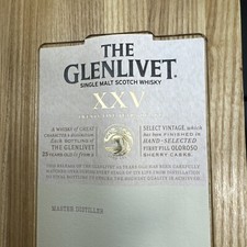 The Glenlivet XXV 25 Years  Book & Serial Number picture