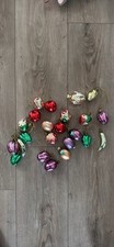 23 vintage Mercury glass ornaments made in Germany Fruit And Veggie picture