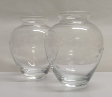 VINTAGE Princess House Heritage Crystal Vases 4.5