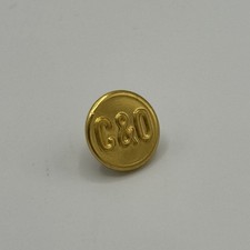 Vintage C&O Railway Uniform Button Chesapeake & Ohio Gold Tone  picture