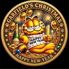 Garfield’s Christmas & Happy New Year Commemorative Coin picture