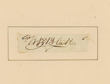 William Rufus Blake Signed Autograph Cut 19thC Noted American Actor picture