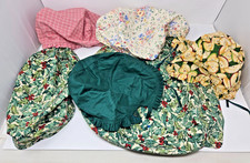 LOT of 6 Longaberger & others Serving & Bread Basket Fabric Liners Holly Floral picture