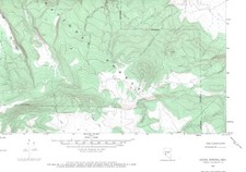 Jacks Spring, Nevada 1967 Vintage USGS Topo Map 7.5 Quadrangle - Shaded picture