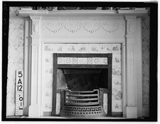 Photo:Albany NY Hun House 1934 Mantel Detail Bedroom Fireplace HABS picture