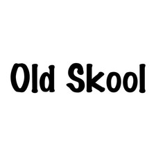 Old Skool Decal Sticker Black Die Cut Vinyl picture