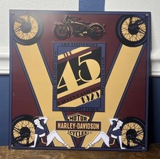 Harley Davidson Motorcycles The 45 1929 12” X 12” Vintage Style picture