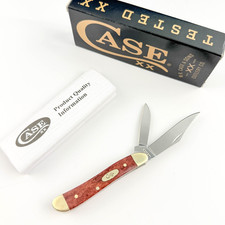 Case USA XX Smooth 28702 Peanut Chestnut Bone 6220 Folding Pocket Knife picture