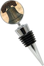 Liberty Bell Wine Bottle Stopper in Gift Box Philadelphia Souvenir picture