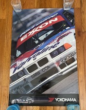 Vintage Original Yokohama BMW M3 GTS-2 Exxon Valvoline Racing Poster 36x24 💥 picture