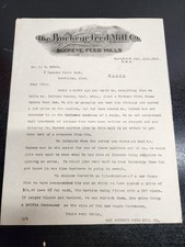 VTG 1910 Billhead Masthead of The Buckeye Feed Mill Co. for Horse Steam picture