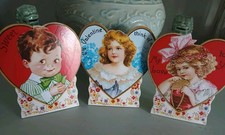 Bethany Lowe Vintage Style Valentine's Set of 3 Dummy Board with Easel-6