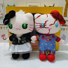 2pcs/Set USJ Chucky Tiffany Hello Kitty Child's Play Plush Toy Doll Kid Gift 9'' picture