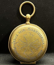Uruguay 1928 Montevideo My Jesus, have mercy antique host holder bronze unique picture