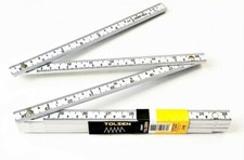 TOLSEN CARPENTERS FOLDING RULER TAPE MEASURE RULE ABS 78