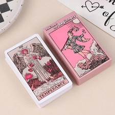 Pink Rider Waite Tarot Cards Deck Set for Beginners Prophecy Divination Deck picture