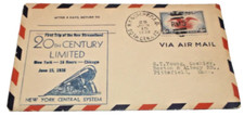 JUNE 1938 NEW YORK CENTRAL NYC 20th CENTURY LIMITED FIRST TRIP ENVELOPE C picture